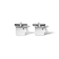Gemelos Comete Hombre in Acero Diamante 0.01 Ct UGM 102 N - UGM 102 N